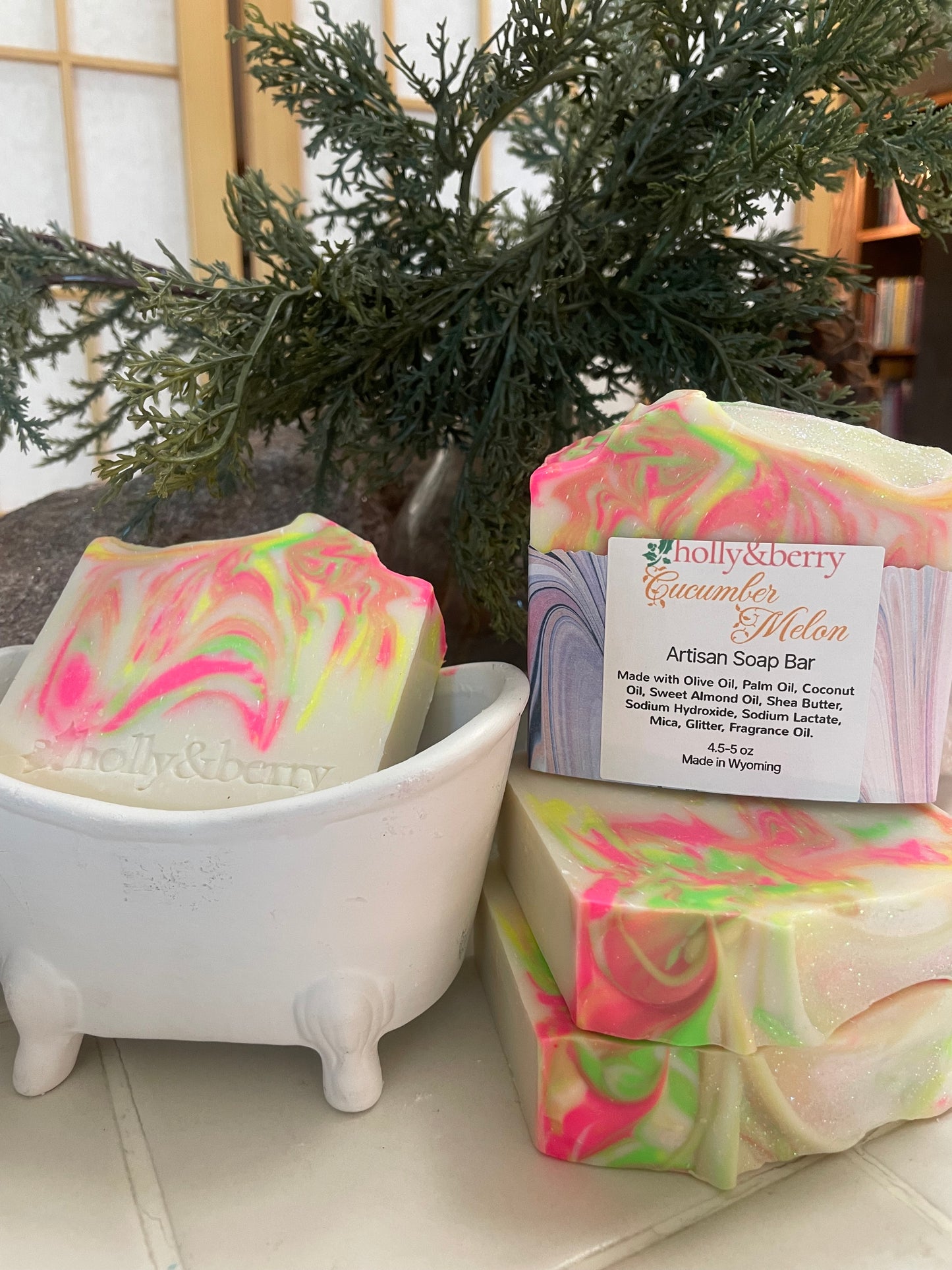 Cucumber Melon Artisan Soap Bar